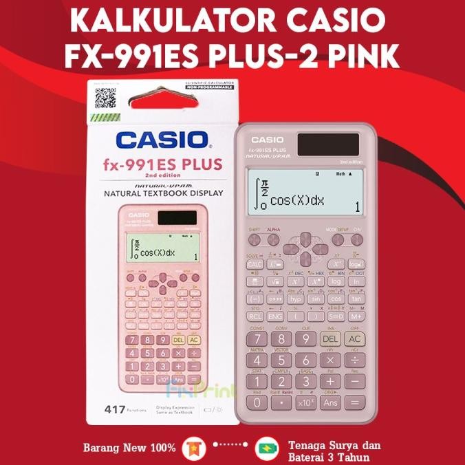 

Promo! Kalkulator Casio Fx-991Es Plus-2 Calculator Scientific Ilmiah Standar Kalkulator Original