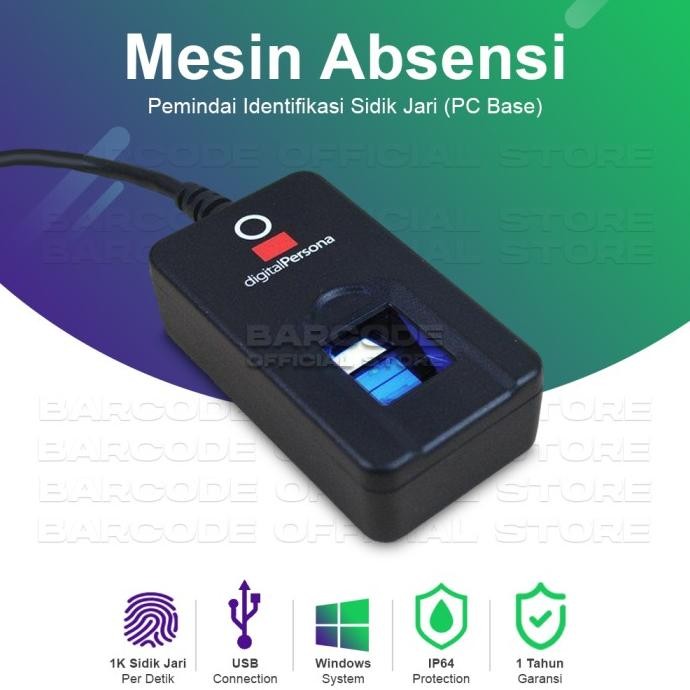 

Grosir Mesin Fingerprint Fingerspot U Are U 5100 Digital Persona Fastcode