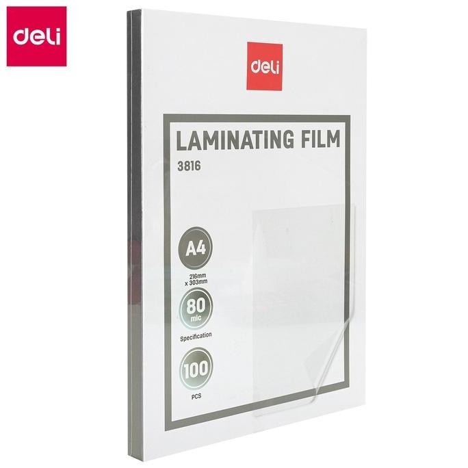 

Sale Deli Laminator Film / Plastik Laminating Laminasi Film A4 100 Pcs Kualitas Tinggi E3816 Mesin