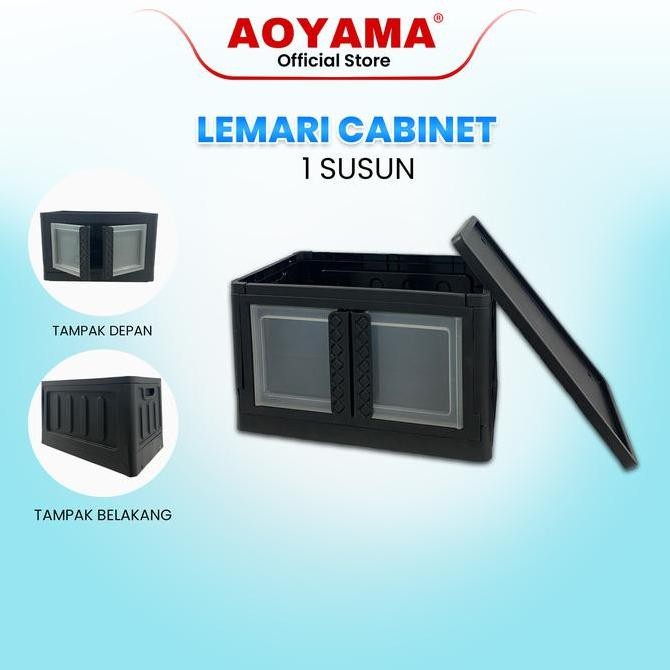 TERLARIS COD LEMARI CABINET 1 SUSUN AOYAMA / LEMARI SERBAGUNA AOYAMA / BOX CABINET / MUDAH DI RAKIT 