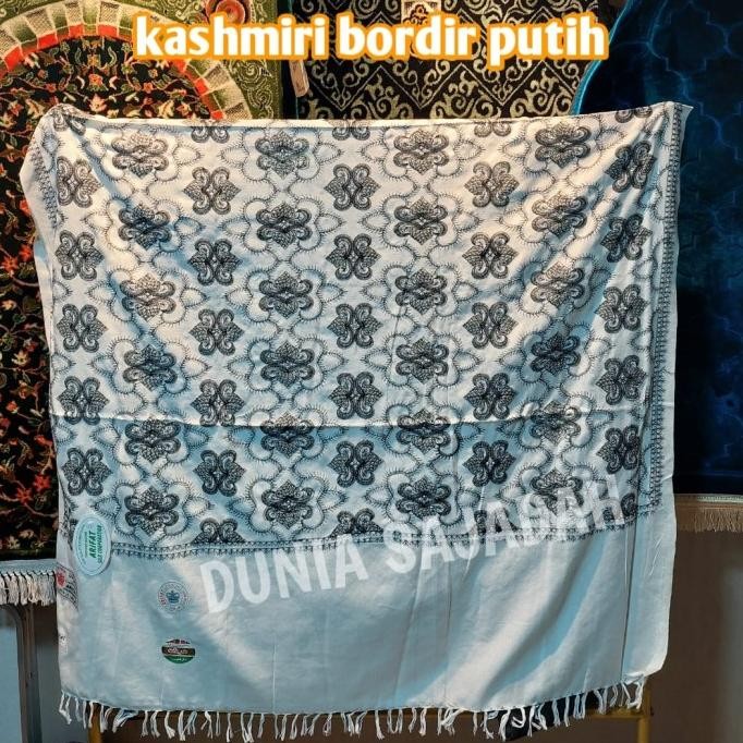 Sorban Kashmiri Bordir Putih / Sorban Exclusive India Handmade Bordir