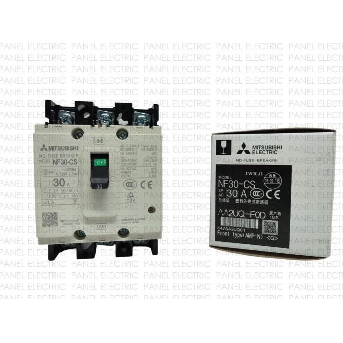 

Promo No Fuse Breaker Nfb Mccb 3P Mitsubishi Nf30-Cs 5A/10A/15A/20A/30A