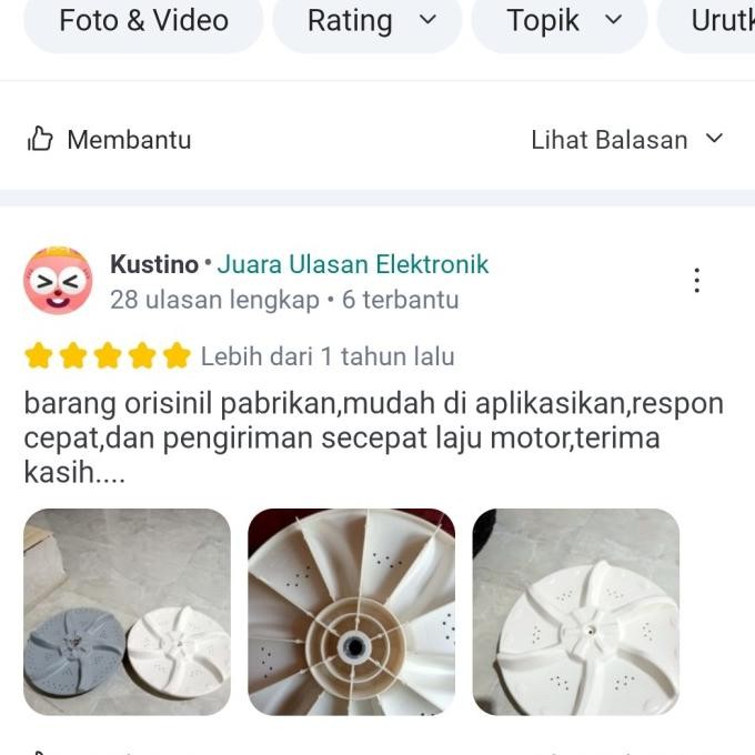 Sale Pulsator Mesin Cuci Sharp Es F800H Top Loading