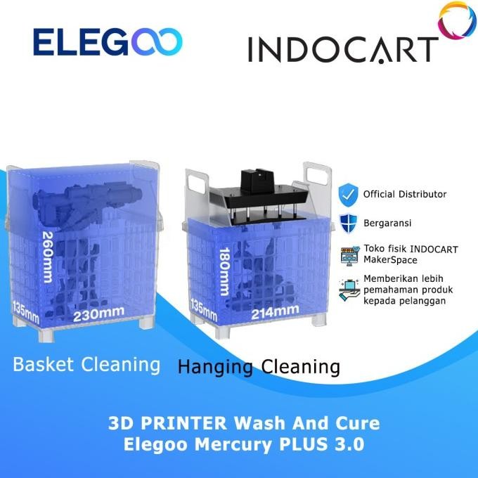 

Grosir 3D Printer Wash And Cure Elegoo Mercury Plus 3.0 Powerful 360 All-Round Curing With 7.5L Wash Capacity