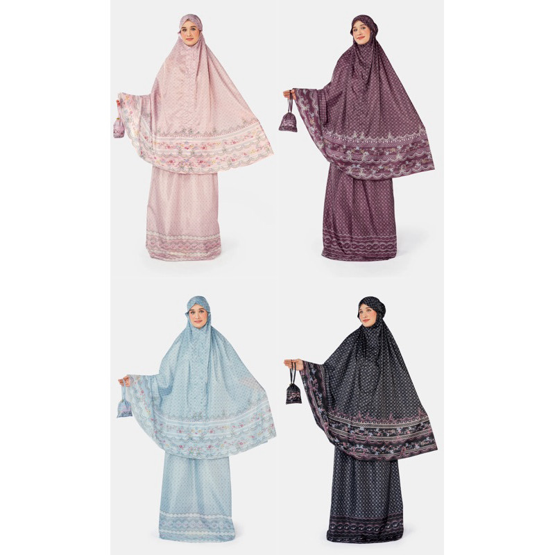 [baca deskripsi⚠️] NADA PUSPITA ROMANTIC EID POCKET PRAYER ROBE MUKENA TRAVEL MUKENA TRAVELLING PRIN