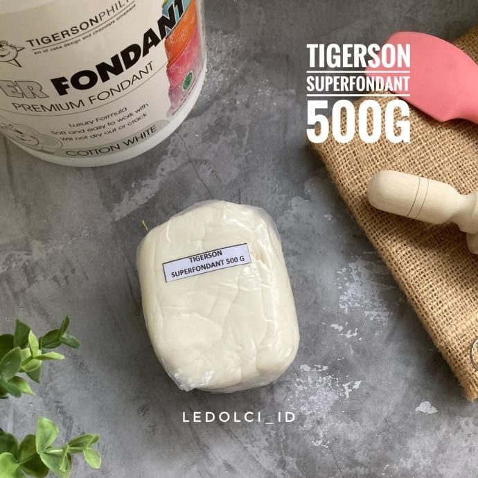 

TIGERSON FONDANT SUPER FONDANT PREMIUM REPACK 500 GRAM murah