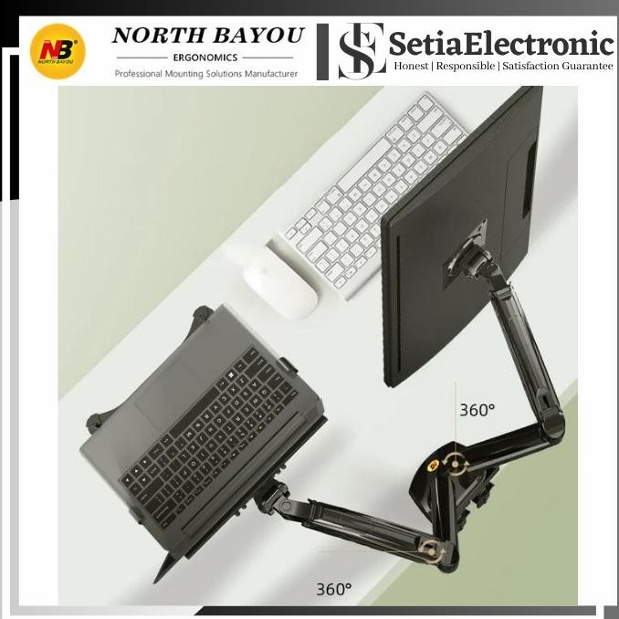 

Promo Bracket Laptop Dan Monitor Arm Gas Spring Full Motion Desk Mount Clamp