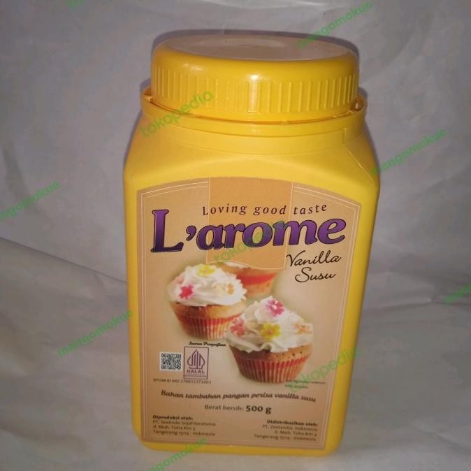 

L'arome vanilla susu repack varian kemasan 10gr-50gr-100gr-500gr murah