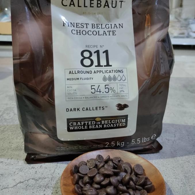 

CALLEBAUT 811 DARK CHOCOLATE 54.5 % - 500 Gr murah
