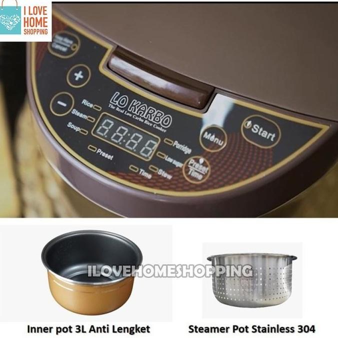 Sale Lo Karbo Rice Cooker, Low Carbo Rice Cooker Steamerpot Stainless