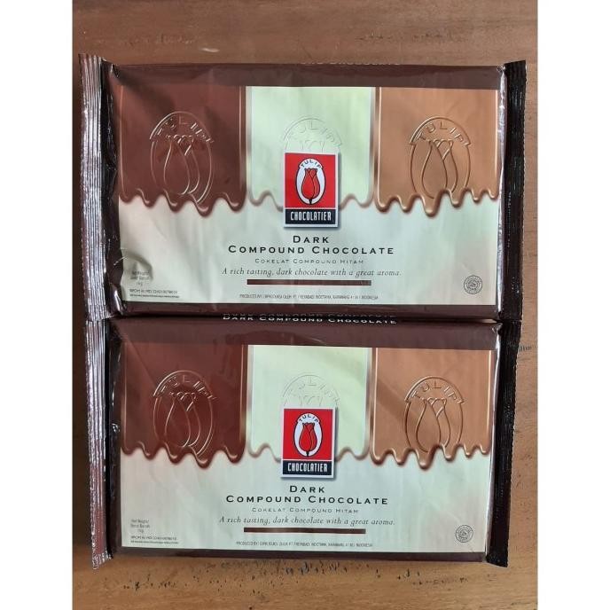 TULIP Dark Chocolate Compound 1 kg - TULIP Coklat Compound Dark murah