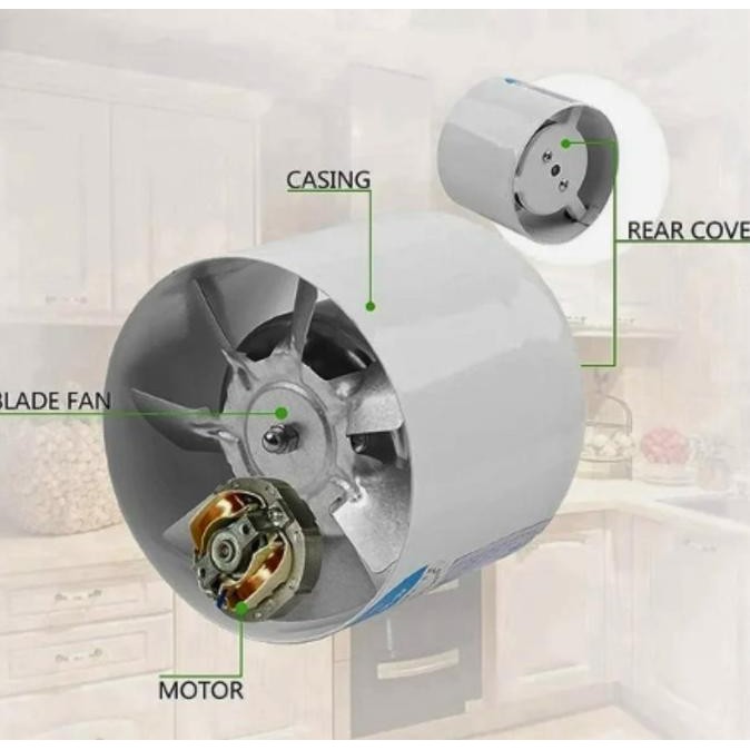 4/6 Inch Inline Fan/Inline Duct Fan/Booster Fan/Exhaust Fan New Stok