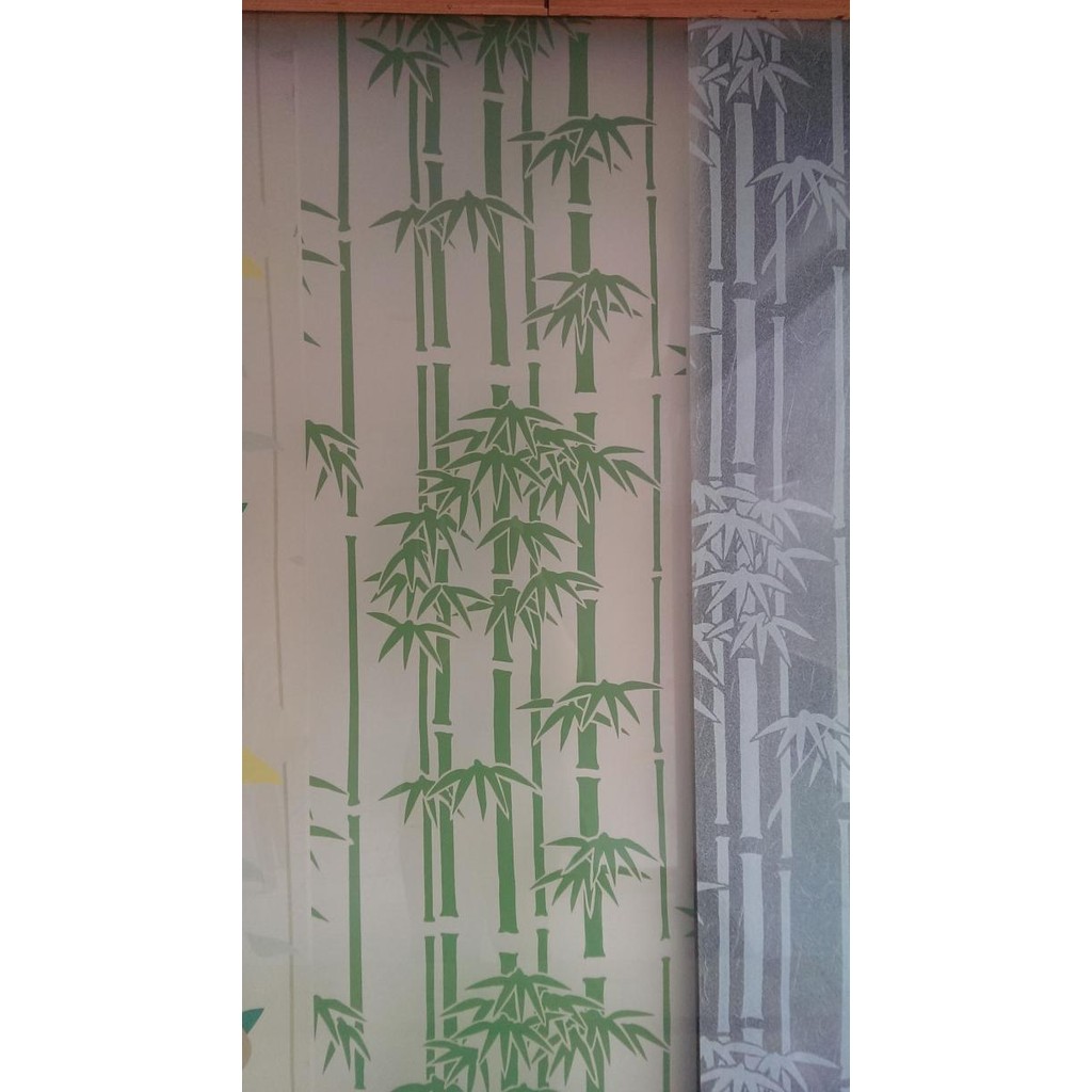 TERLARIS Sandblast motif bambu urat / Kaca Film / Glass Film / Sticker Kaca