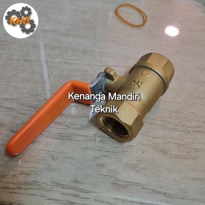 Ball Valve 1/2" Inchi Kuningan 400 Wog // Stop Kran 1/2" Inchi New Stok