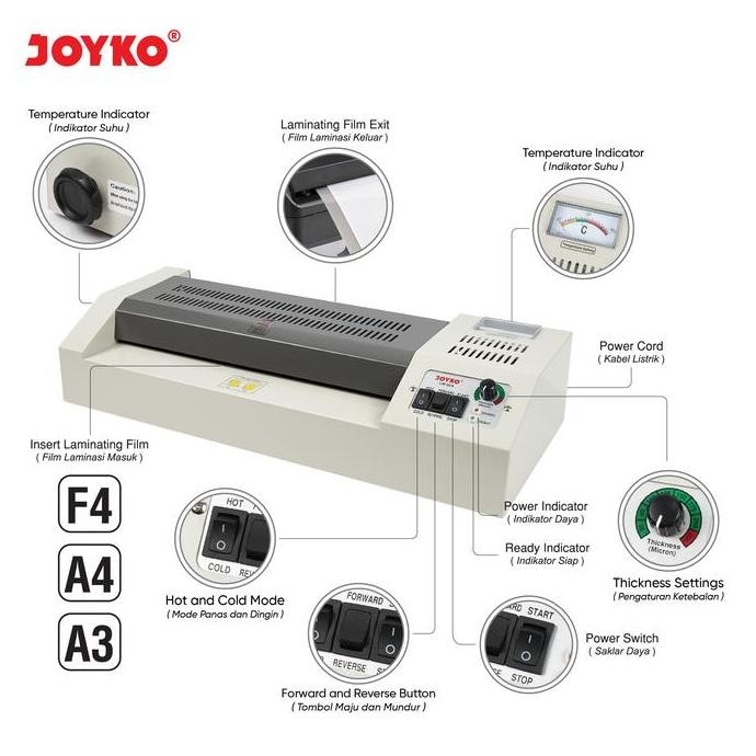 

Murah Laminating Machine Mesin Laminasi Mesin Laminating Joyko Lm-02A