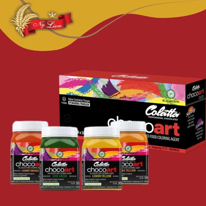 

COLATTA CHOCOART Pewarna Cokelat / Oil Base Coloring Agent 50 gram murah
