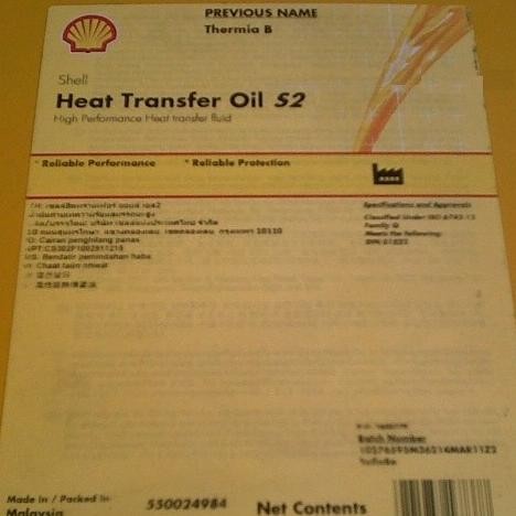 

Murah Shell Heat Transfer Oil S2 209Lter