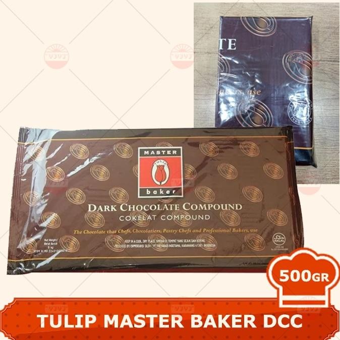 

COKLAT TULIP MASTER BAKER DARK COMPOUND CHOCOLATE 500GR POTONGAN murah