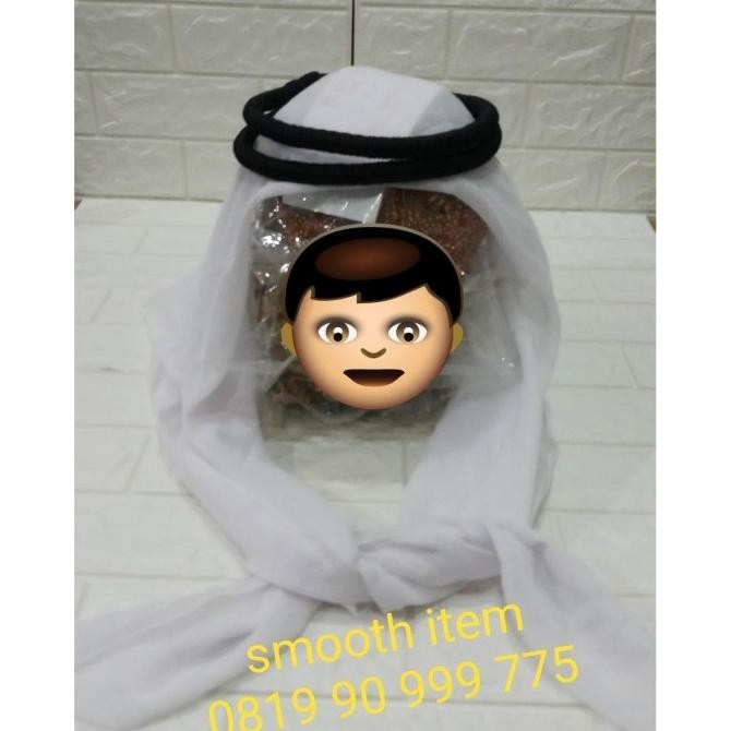PROMO Ikat kepala sorban arab putih untuk pria laki laki dewasa