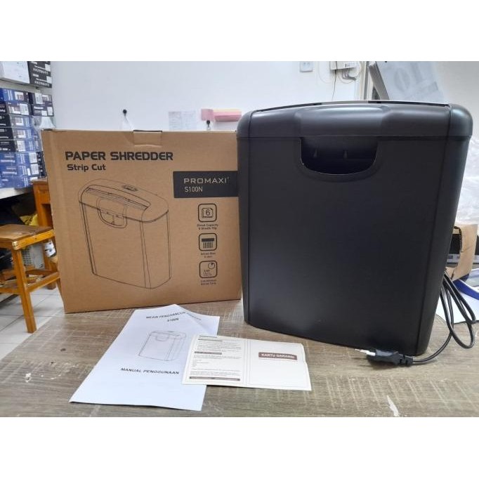 

Sale Promaxi S100 Strip Cut Paper Shredder/Penghancur Kertas S100