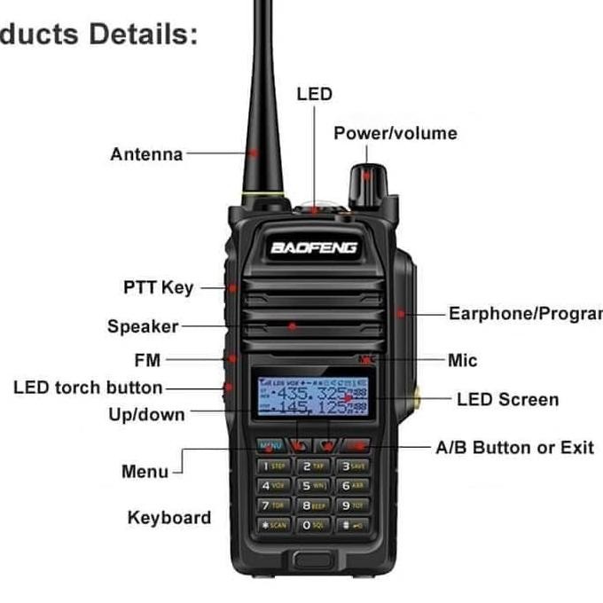 Grosir Baofeng Uv-9R Plus Ht Dualband 15Watt Waterproof Ip67 Ori Baru Uv9R