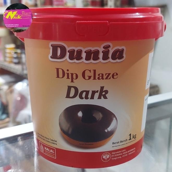 

dip glaze dunia dark / cokelat 1kg khusus grab dan gojek murah