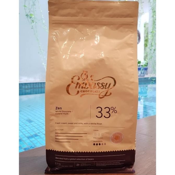 

EMBASSY Couverture White Zen 33% 2,5 kg - Tulip Couverture White 33% murah