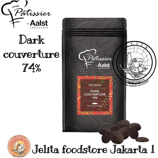 

Patissier Artisan Dark Couverture 74% - coklat hitam murah