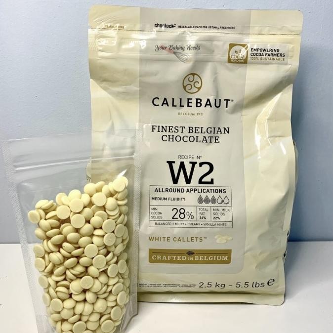 

callebaut white chocolate couverture w2Nv 100 gr murah