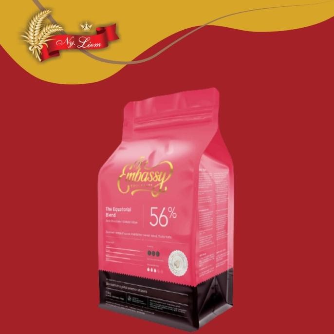 

EMBASSY Equatorial Blend Chocolate Couverture 56%/ Cokelat 250 gr #R murah