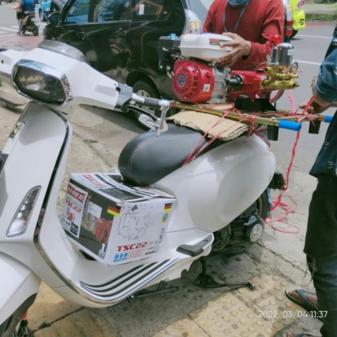 Mesin Cuci Steam Bensin Motor Sanchin Sc20 Sc30 Honda Sprayer Jet Clea New Stok