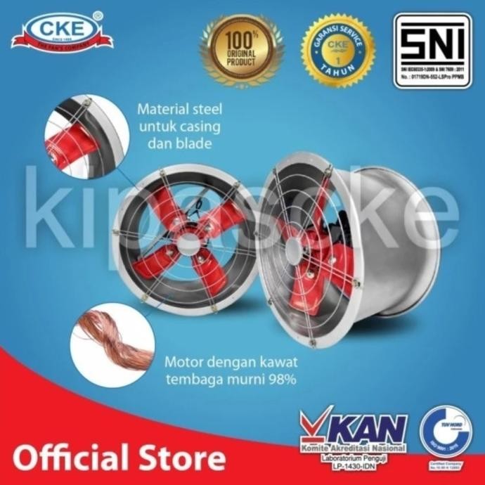 Axial Blower 14 Inch Cke Drum Fan 14 Inch Exhaust Fan 14" Heavy Duty New Stok