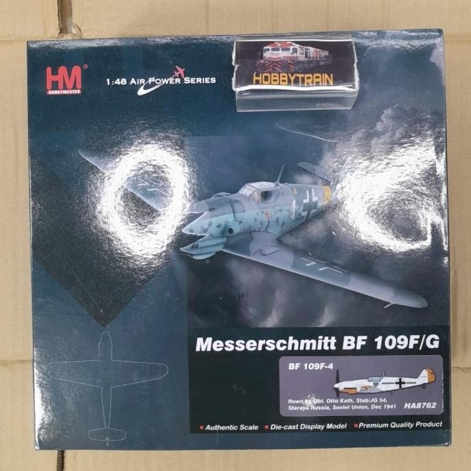 DIECAST PESAWAT HOBBY MASTER HA8762 Messerschmitt Bf 109F-4 Luftwaffe flown by Obt. Otto Kath, Stab/