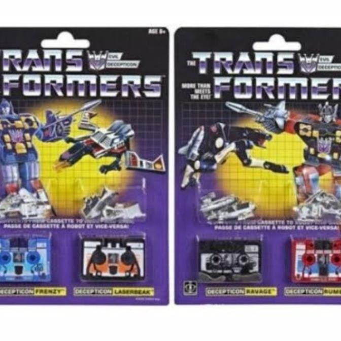 Transformers Vintage G1 frenzy laserbwak ravage rumble