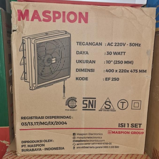 Exhaust Fan Maspion 10 Inch New Stok