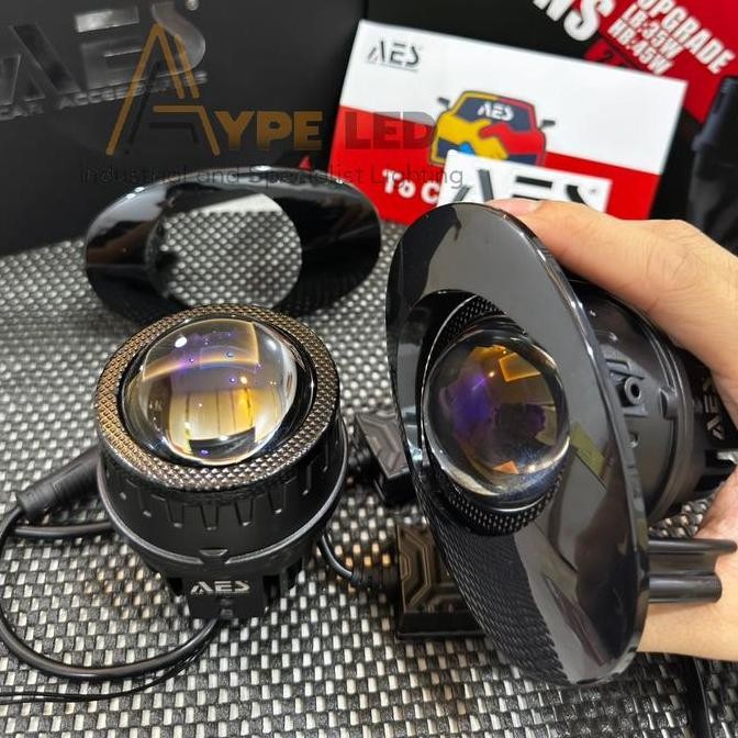 Promo Original Aes Projector Biled Foglamp Mini 2 Inch Foglamp Oval Honda Toyota Non Laser Dan Laser