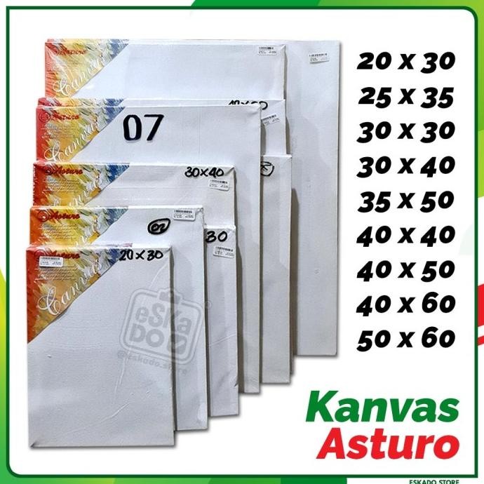 

Kanvas / Canvas Lukis Asturo Aneka Ukuran kar