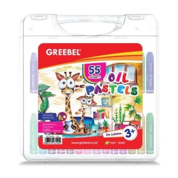 

Krayon Greebel Kids Oil Pastel Crayon 55 Color/ Warna ZER