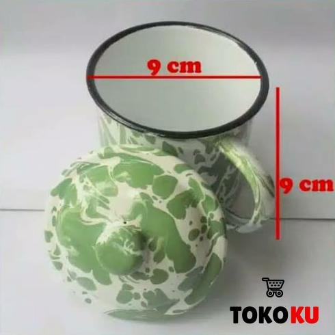 MUG LURIK TUTUP 9 CM/MUG BLIRIK/MUG SENG BLIRIK LAT