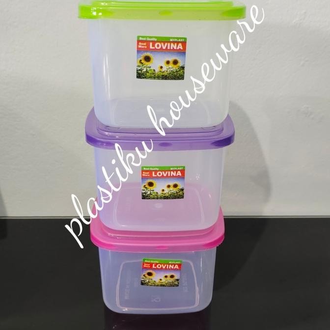 Toples Plastik Kotak Lovina 500 mL