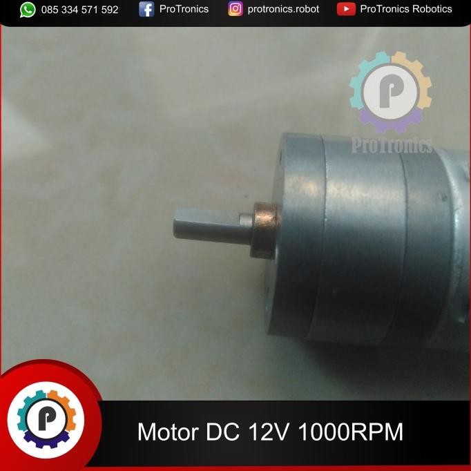 Motor Dc Gearbox 12V 1000Rpm Jga25 New Stok