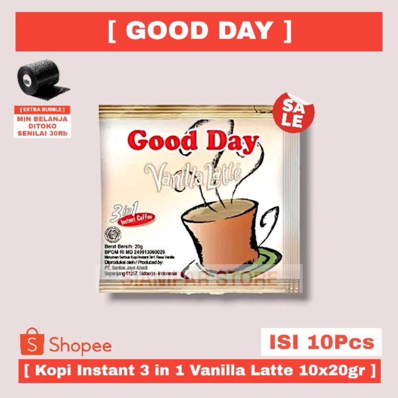

GOOD DAY KOPI INSTANT 3 IN 1 VANILLA LATTE RCG 10x20g