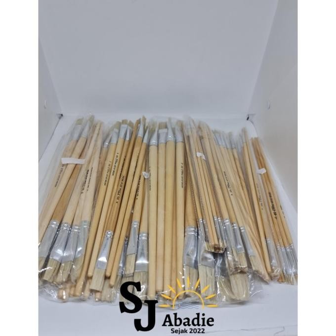 

(12 PC) ETERNA Kuas Gambar Lukis Paint Brush 1 3 4 5 6 7 9 10 11 12 | SJ ABADIE |