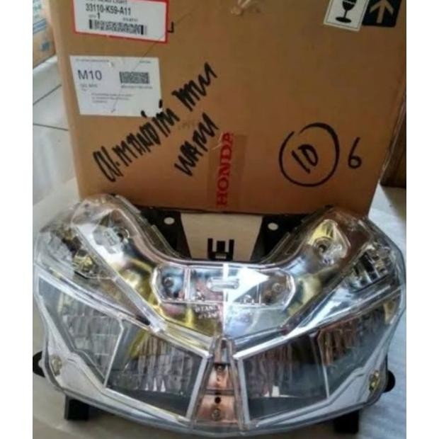 33110-K59-A11 3310A-K59-A10 HGP 100% AHM KACA REFLEKTOR LED LAMPU DEPAN REFLEKTOR VARIO 125 150 LED 