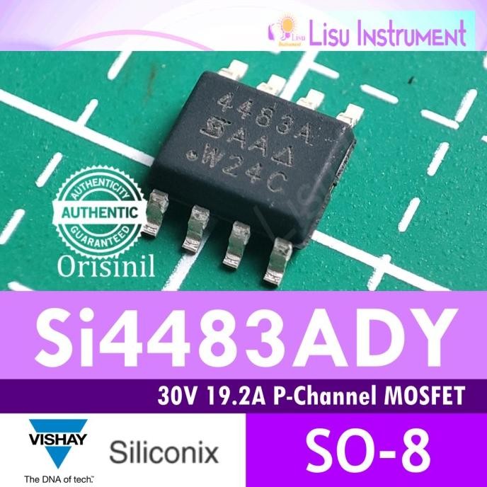 Terbaru Si4483ADY 30V 19.2A P-Channel MOSFET 4483A 4483 SO-8 Vishay ORIGINAL lisu992
