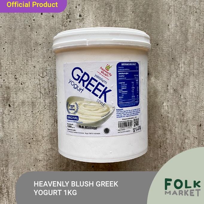 Heavenly Blush Greek Yogurt 1KG - Yougurt Rasa Plain / Original 1 KG