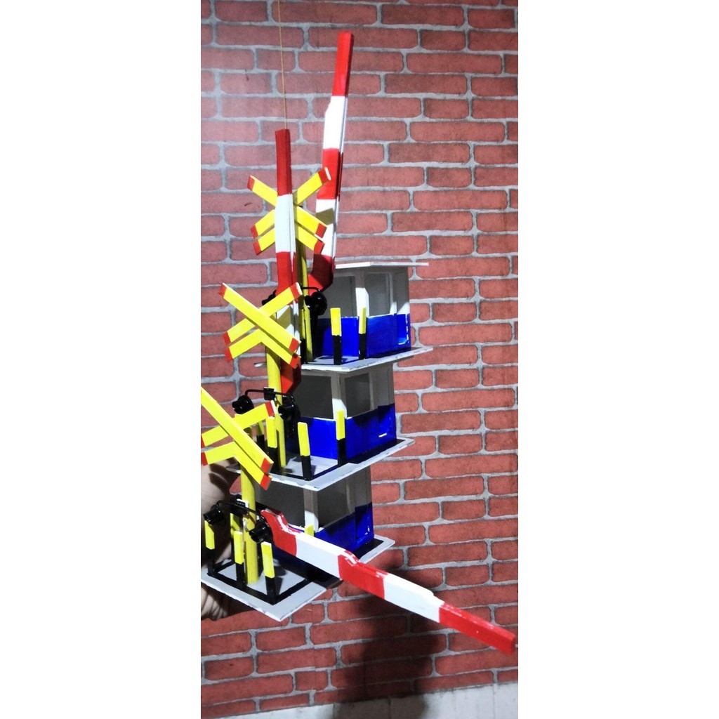 Miniatur palang pintu kereta api - Palang pintu miniatur kereta api