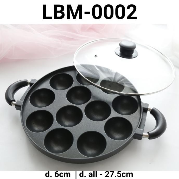 LBM-0002 Cetakan loyang happy call wajan teflon kue cubut cara bikang