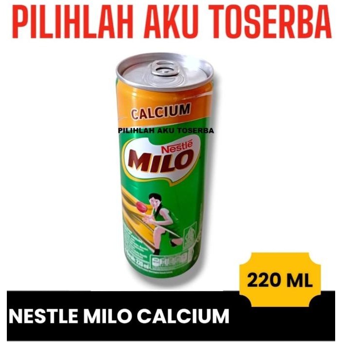 Grosir Susu Milo Kaleng Coklat Nutri Up Calcium - 220 Ml (Isi 24 Can)