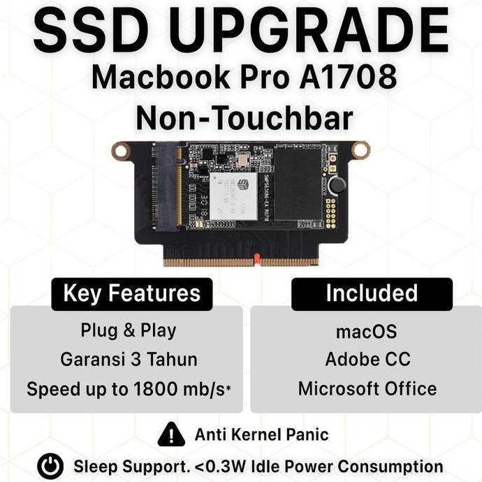 512GB/1TB SSD MACBOOK PRO A1708 512GB/1TB 2016 2017 NON TOUCHBAR 2004T